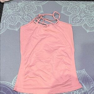 Elegant Pink Strappy Tank Top